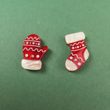 Christmas Knitted Studs - DORUZOVA