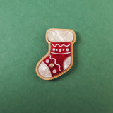 Christmas Stocking Pin - DORUZOVA