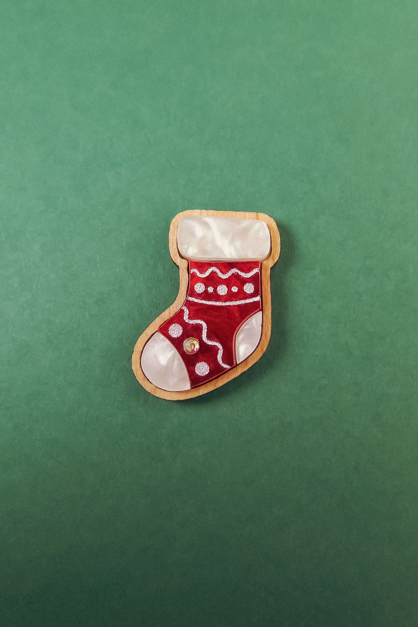 Christmas Stocking Pin - DORUZOVA